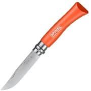 Нож Opinel №7, нержавеющая сталь, оранжевый